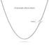 Bold Alphabet Letter Initial Charm Necklace in White Gold Tone